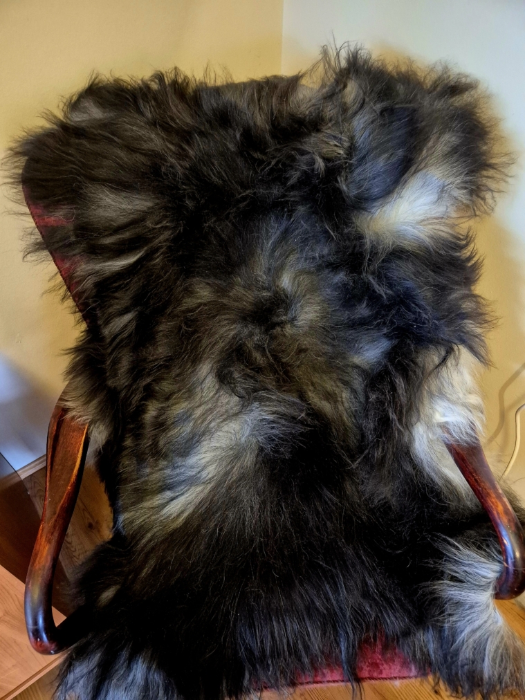 Grey Longwool Icelandic lambskins