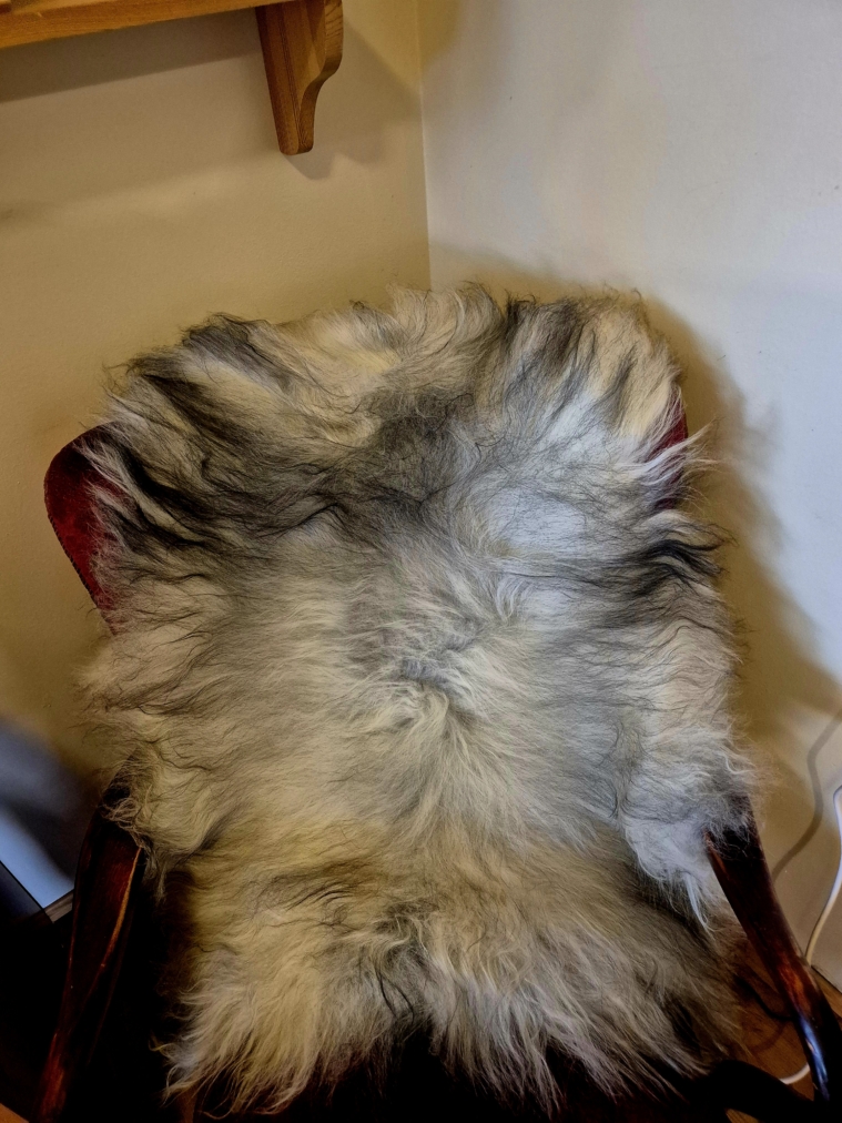 Grey Longwool Icelandic lambskins