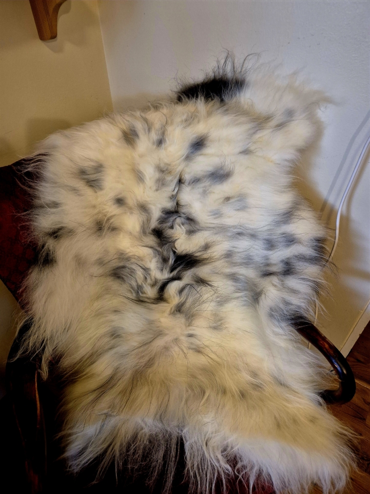 Grey Longwool Icelandic lambskins