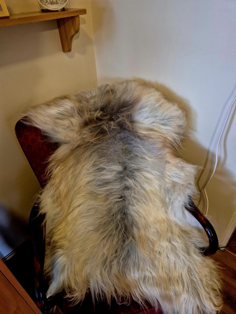 Grey Longwool Icelandic lambskins