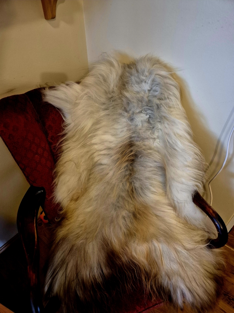 Grey Longwool Icelandic lambskins