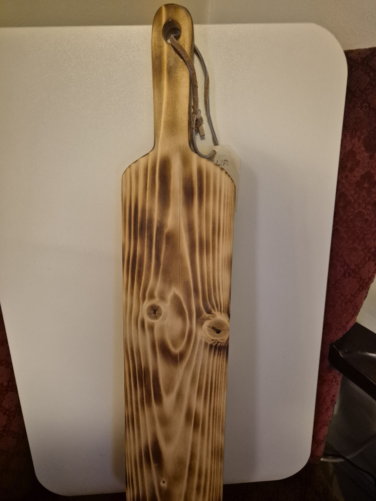 Brenndur viður - 60 x 12 cm